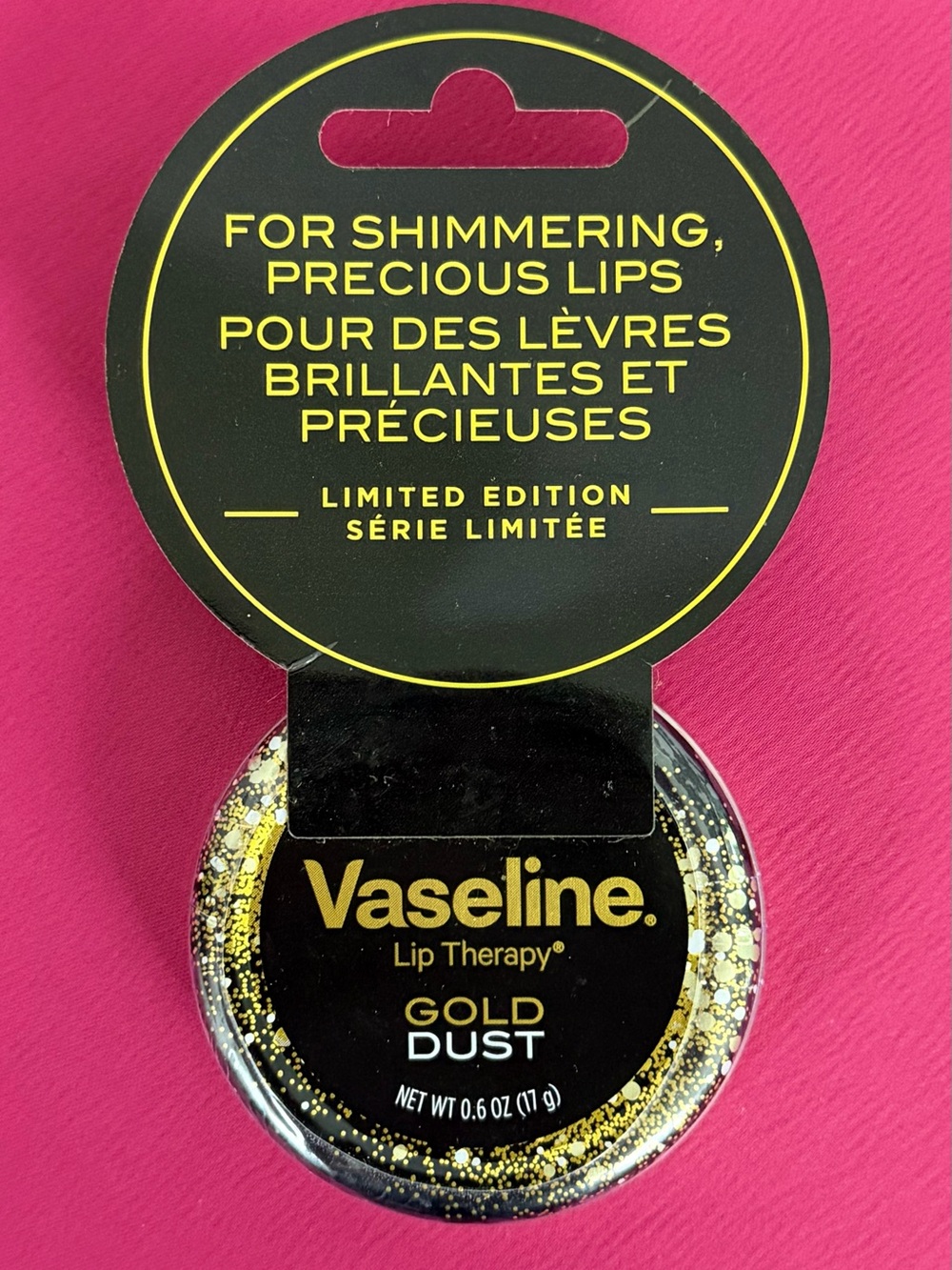 Vaseline Lip Therapy Limited Edition - Shimmering precious lips Gold Dust NWT